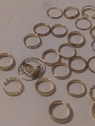 Anillos Acero/Oro 18k Hipoalergénico varias tallas