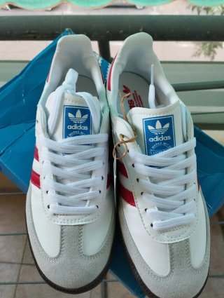Adidas Samba Blancas y Rojas