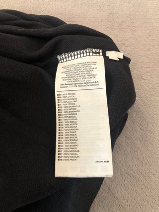 Polo Nike Negro logo bordado Talla M