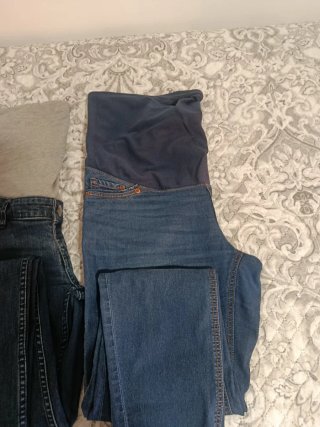 Lote 2 pantalones vaqueros premamá
