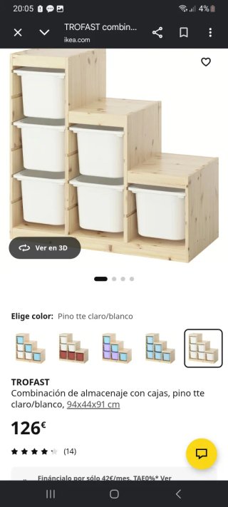 Mueble organizador infantil Ikea