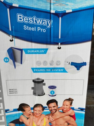 Piscina Bestway Steel Pro 3.66M Nova Selada