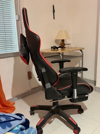 Silla Gamer Negra y Roja