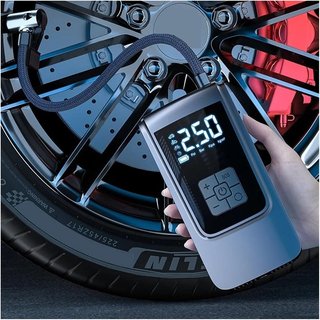 Compresor Aire ST-9624 , Bomba De Aire Digital De 7,4/12V, 150PSI, Luz LED, Inalámbrico/con Cable, Neumáticos , ENVIO 24H
