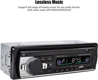 Radiocassette WMA JSD-520 Radio de coche Reproductor de MP3, funciones múltiples, doble USB, radio FM para coche, Bluetooth, llamada manos libres, música sin pérdidas, reproductor de mp3, múltiple...