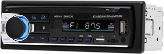 Radiocassette WMA JSD-520 Radio de coche Reproductor de MP3, funciones múltiples, doble USB, radio FM para coche, Bluetooth, llamada manos libres, música sin pérdidas, reproductor de mp3, múltiple...