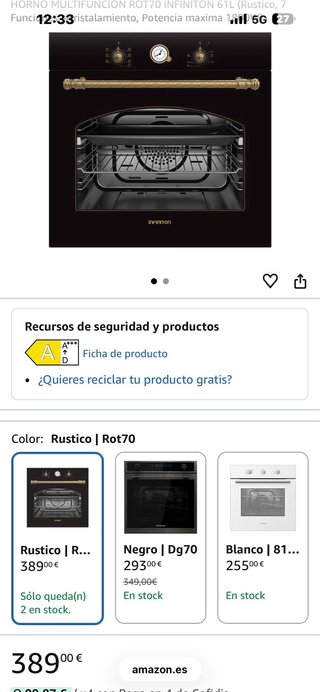 Horno rustico balay y campana rústica
