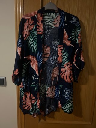 Kimono estampado tropical talla única