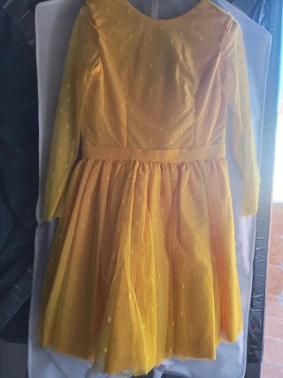 Vestido niña adolescente amarillo