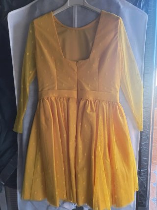 Vestido niña adolescente amarillo