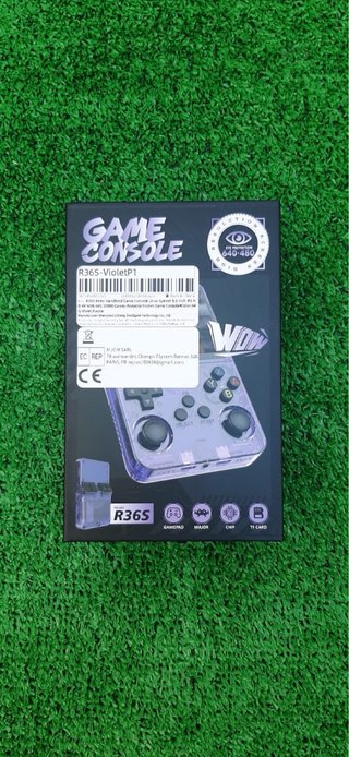 Consola Retro R36S Violeta Transparente