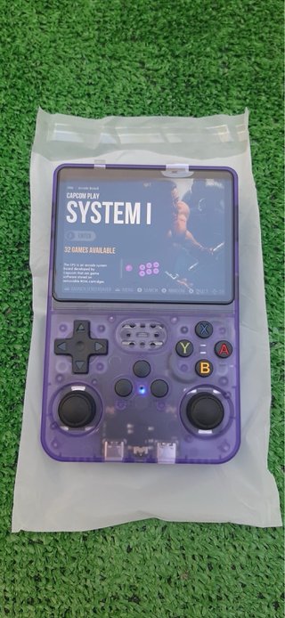 Consola Retro R36S Violeta Transparente