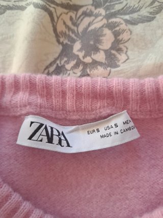 Jersey ZARA rosa lana