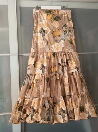Falda y blusa flamenca/romería floral