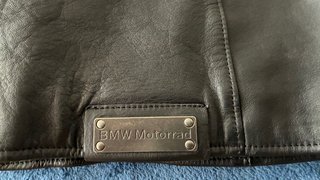 Chaqueta de Piel BMW Club Men Negra/Azul