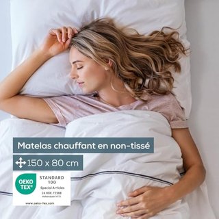 Beurer TS 17 cubrecolchón térmico,NUEVO, CAJA ABIERTA, material suave no tejido, antideslizante gracias a la fijación con elástico, 3 niveles de temperatura, 150 x 80 cm, sistema de seguridad, int...