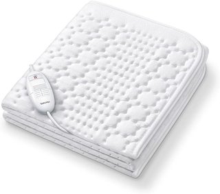 Beurer TS 17 cubrecolchón térmico,NUEVO, CAJA ABIERTA, material suave no tejido, antideslizante gracias a la fijación con elástico, 3 niveles de temperatura, 150 x 80 cm, sistema de seguridad, int...