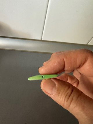 21 Abalorios, nacar teñido.