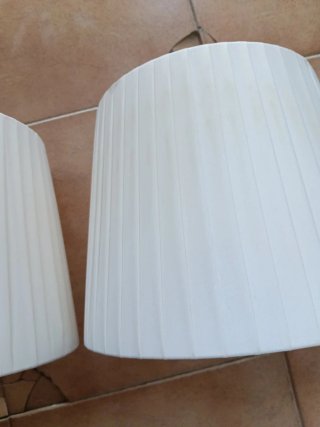 Pantallas de lámpara vintage(lote de dos).