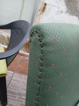Mecedoras antiguas verdes