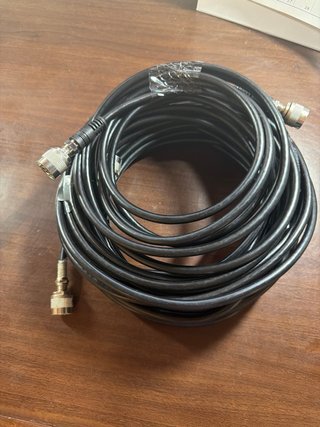 Cable Coaxial RF UHF Macho Negro