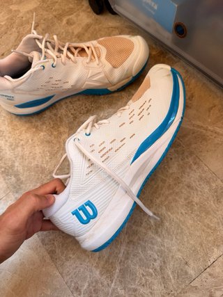 Zapatillas Tenis Wilson Blancas y Azules
