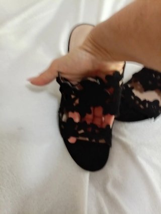 Sandalias de tacón negras