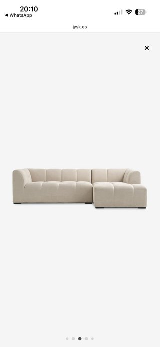 Sofá SIN ESTRENAR- ALLESE chaise longue tela beige