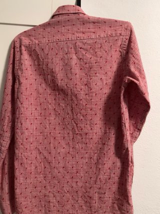 Camisa GANT cuadros rojos con estrellas talla S.