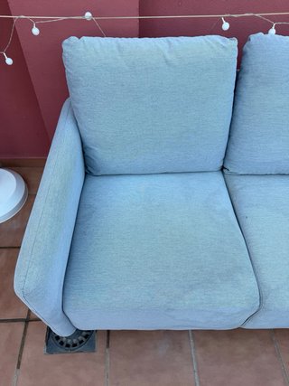 Sofá Ikea Angersby gris tela