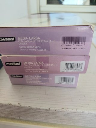 Lote Medias Compresión Fuerte Medilast Beige