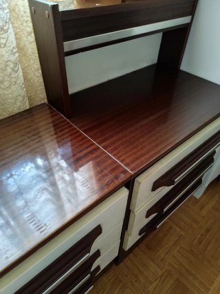 Habitación vintage cabecero+ mesillas+comoda
