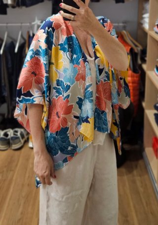 Kimono Veraniego Estampado Talla Única