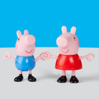Peppa Pig Hasbro, Peppa y su Familia de Cinco, Muñecos para Niñas y Niños Pequeños, 5 Figuras de Personajes de la Serie, Accesorios para Casa de Muñecas, Color Rosa, Regalo de Juegos