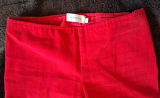 Pantalón pana rojo talla 38