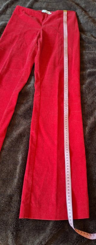 Pantalón pana rojo talla 38