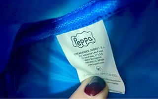 Bolso bandolera George Pig Superhéroe azul