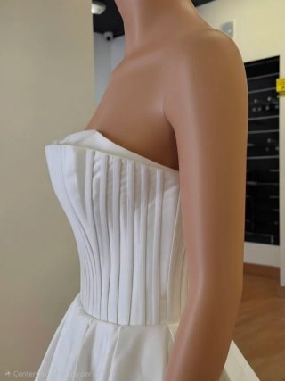 Vestido de novia strapless