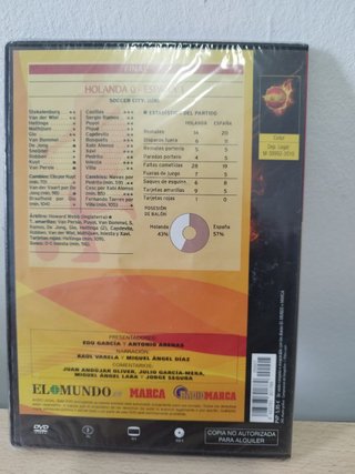DVD Copa Mundial FIFA Sudáfrica 2010 España vs Hol