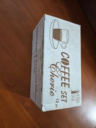 6 Tazze Caffè Cherie e 6 Piattini nuovi mai usati