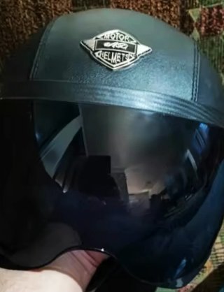 Casco Moto Negro Retro Vintage