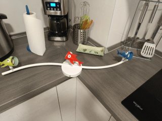 Lámpara infantil pez verde