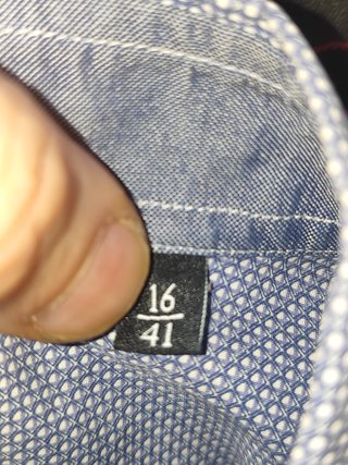 Camisa Xacus azul Algodón Premium, Talla L