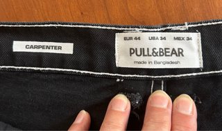 Jeans corti cargo Pull&Bear neri