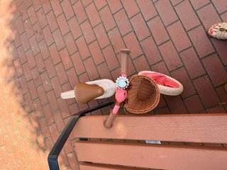 Bici de equilibrio rosa para niña