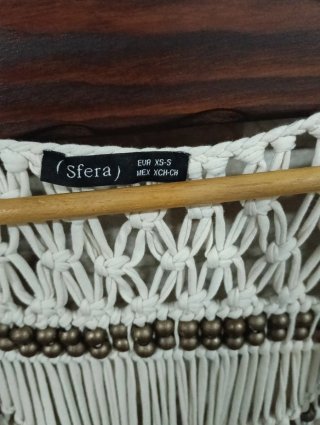 Chaleco Macramé Sfera Talla XS/S