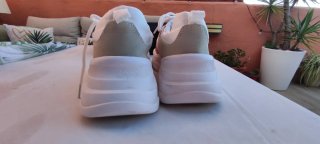 Zapatillas Di-Bye Talla 39 Blancas y Rosas