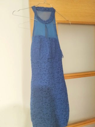 Vestido de fiesta azul