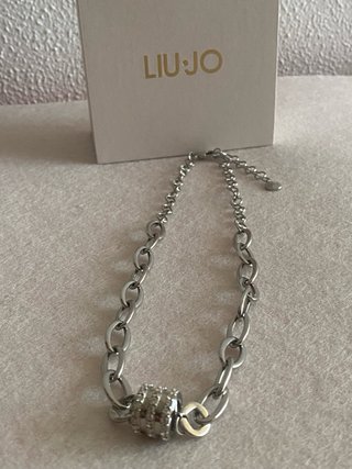 Colar Liu Jo Prateado com Cristais