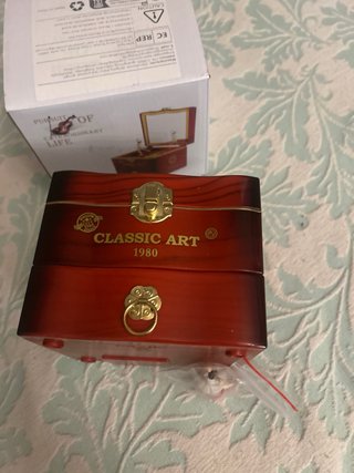 Caja Musical Corazón Violín Bailarina